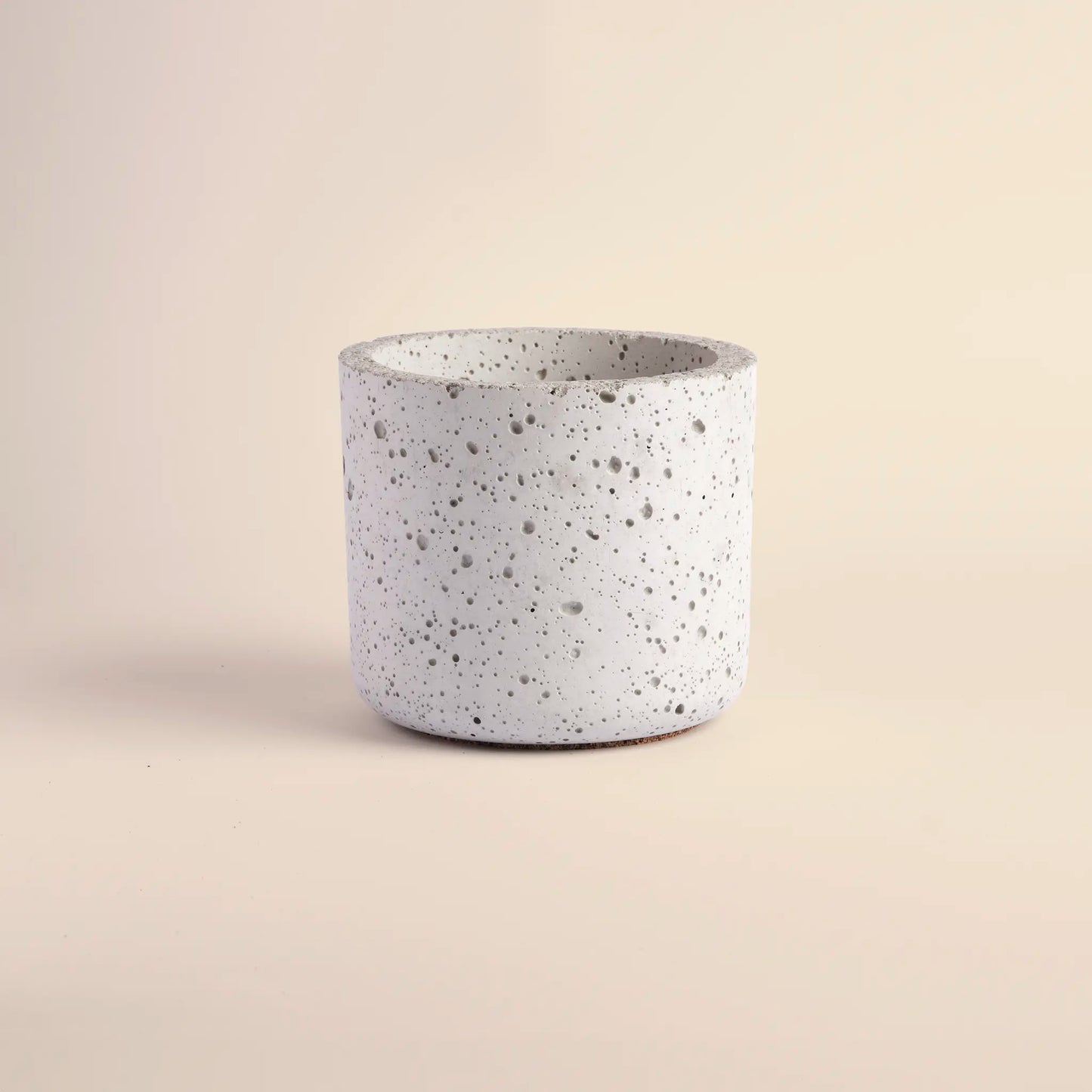 Plant pot handmade from concrete, small.
