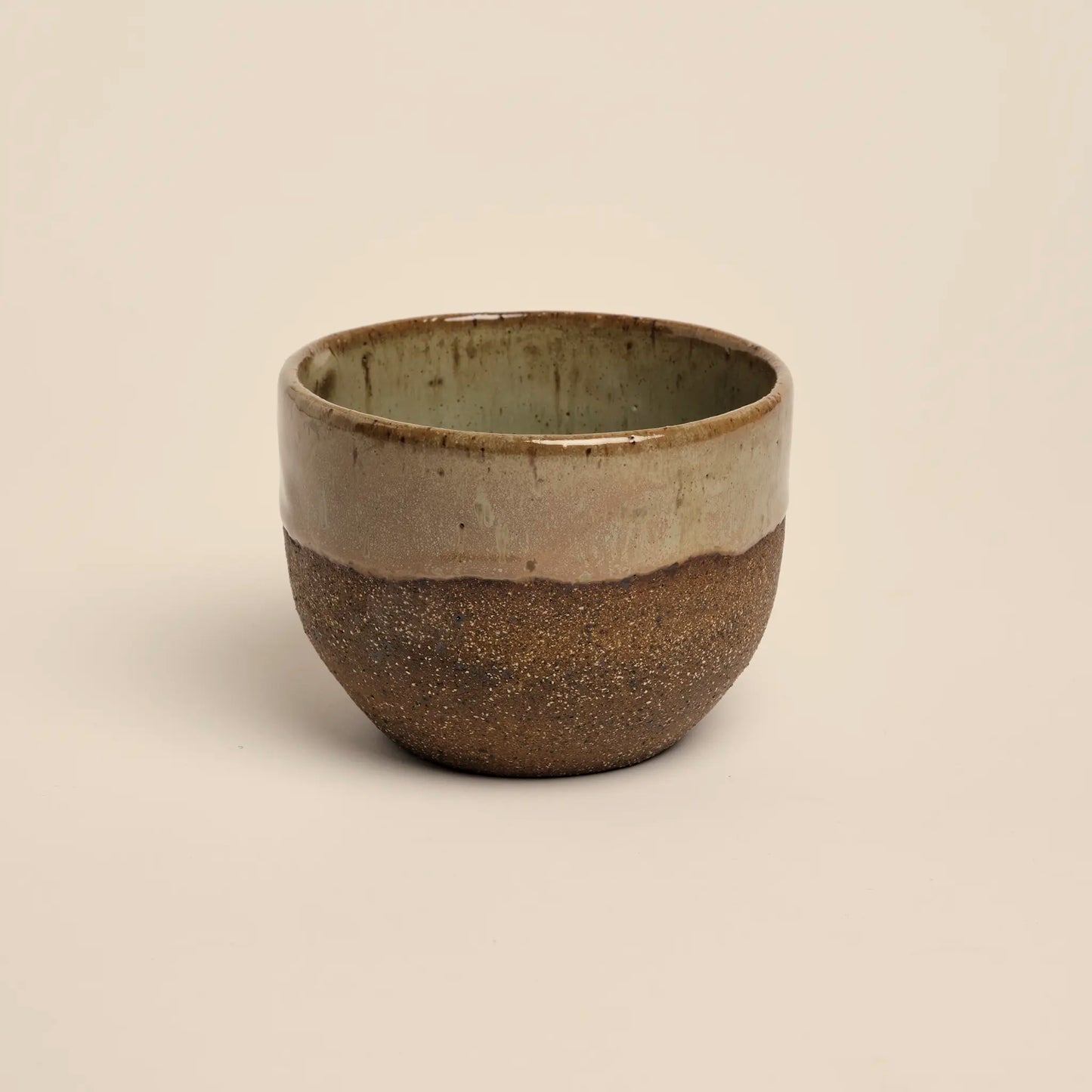 Terra Vibe ceramic cup made from brown and beige clay, size 250ml