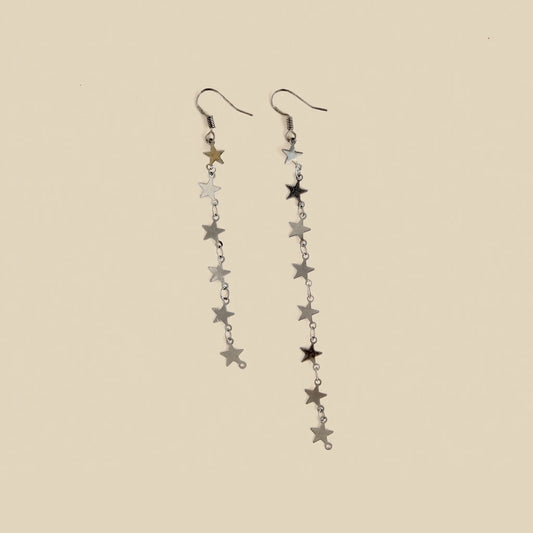 Starry Night Surgical Steel Earrings handmade from high-quality steel.