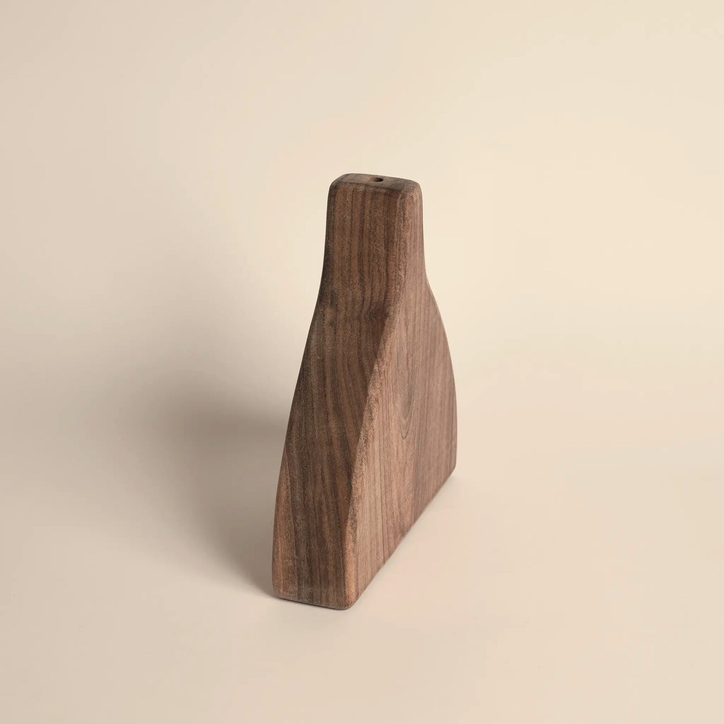 Wooden vase handmade from walnut wood