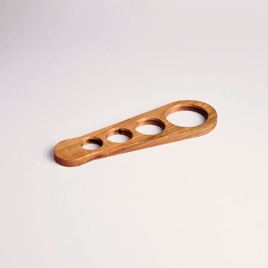 Pasta measurer made from walnut wood