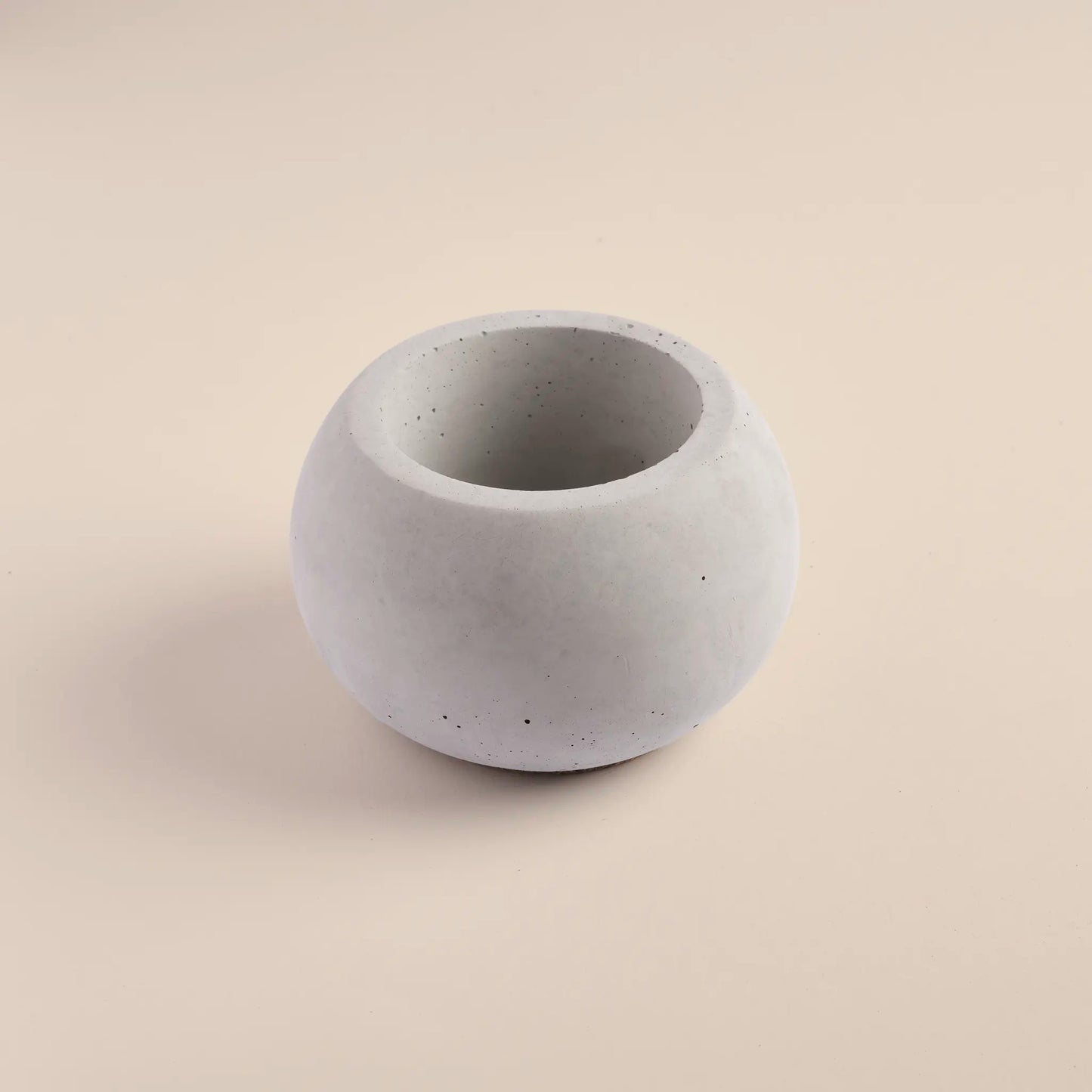 Pebble Petal Concrete Vase - Angle View