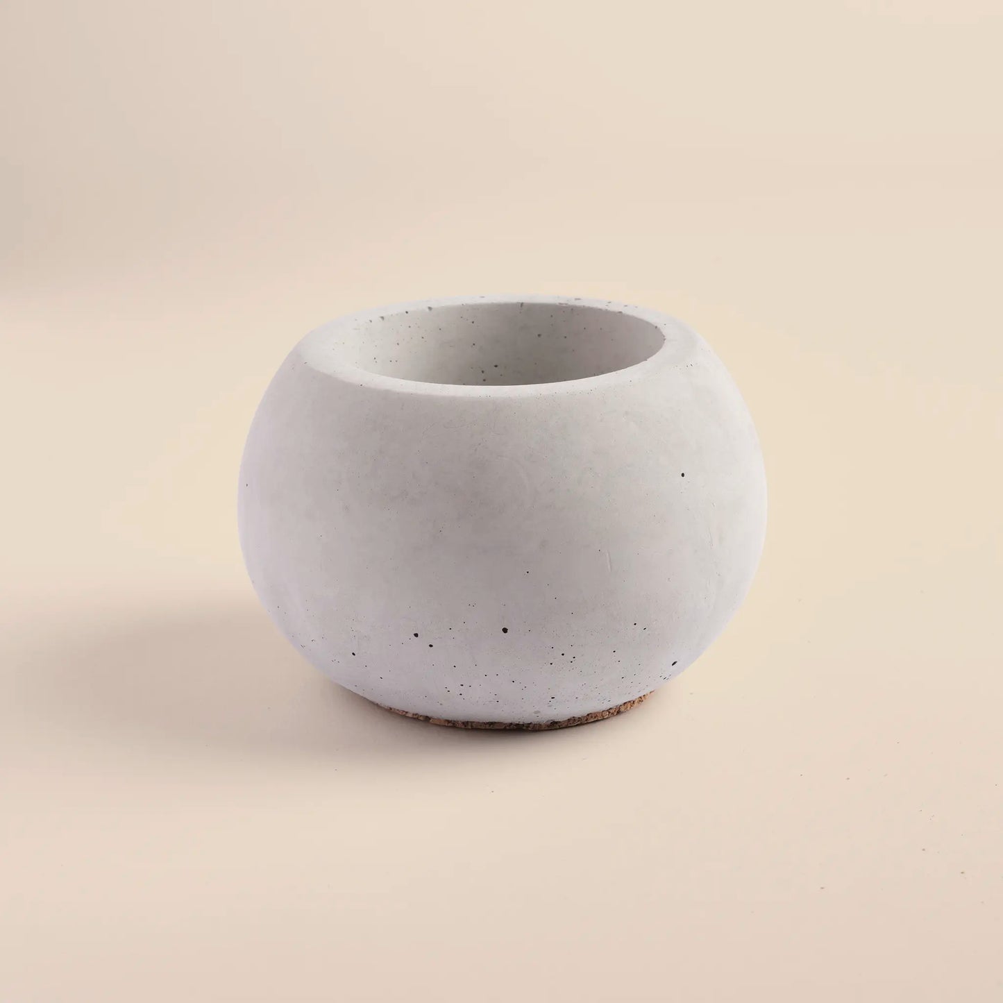 Pebble Petal Concrete Vase - Front View