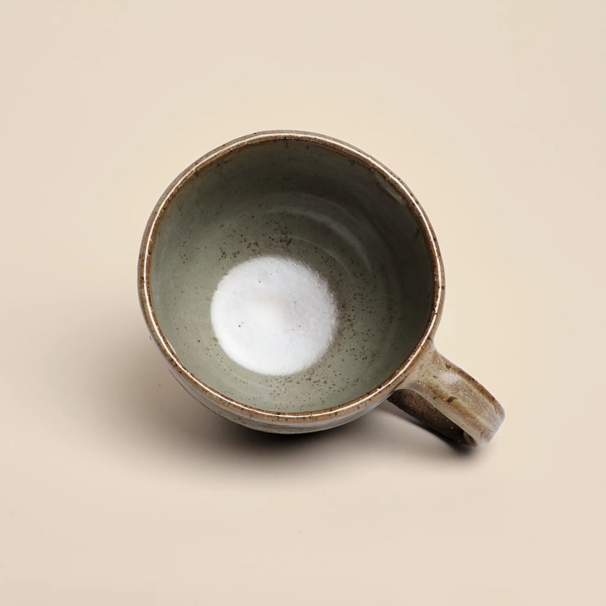Terra Vibe ceramic cup made from brown and beige clay, size 250ml